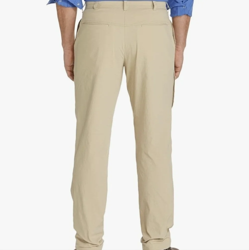 Coolibar Marco Polo Summer Casual Pants UPF 50+ Tan Mens 36